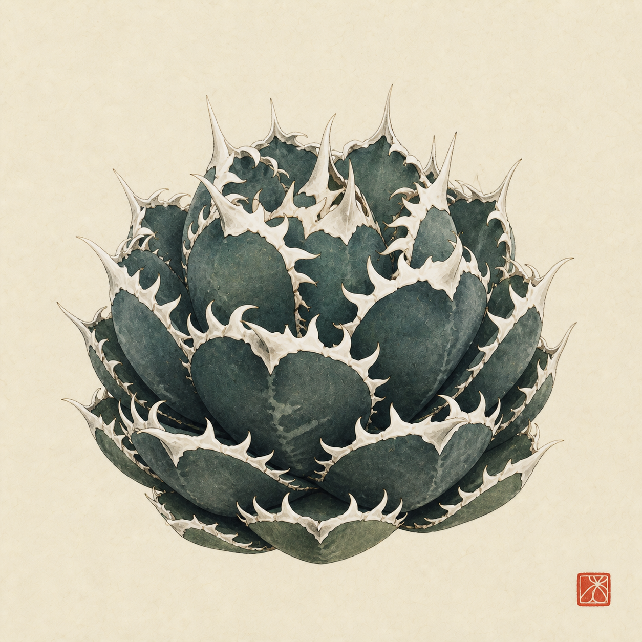 アガベ 烈焔の墨絵